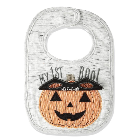 Mud Pie Baby Pumpkin My First Halloween Bib - Picture 3 of 5